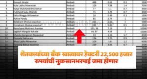Agriculture compensation announced
