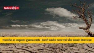 Drought declared in 40 talukas